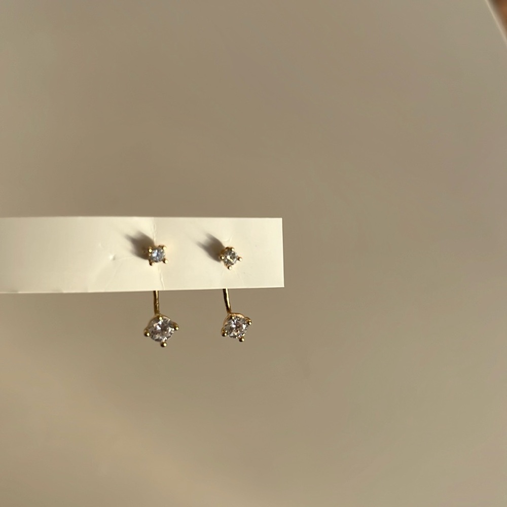 Anthropologie gold earrings